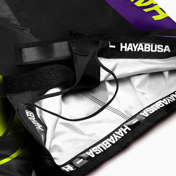 Hayabusa Icon Fight MMA šortky čierno-žlté ICFS-BK-L 6