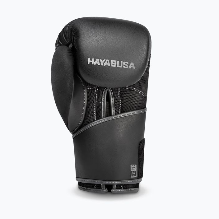 Hayabusa S4 Kožené boxerské rukavice čierne S4LBG 3