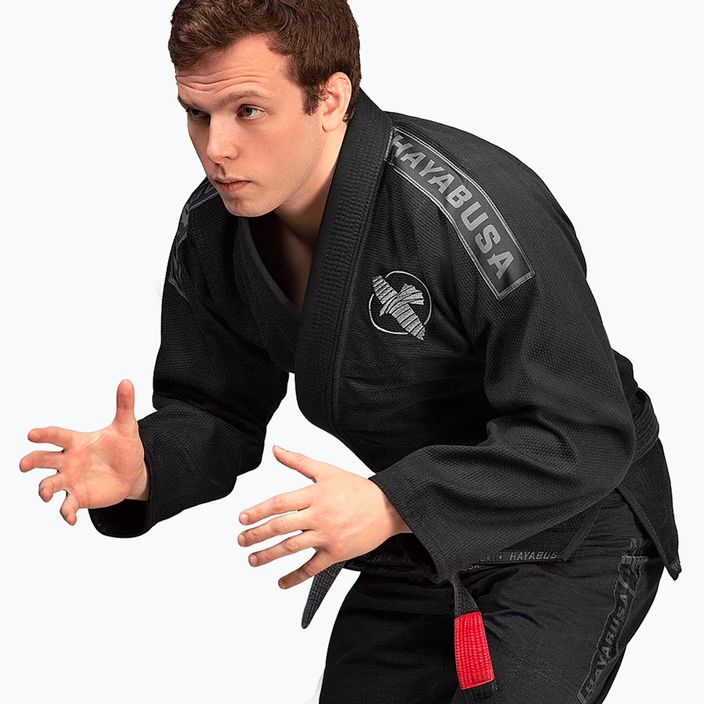 GI pre brazílske jiu-jitsu Hayabusa Lightweight black 7