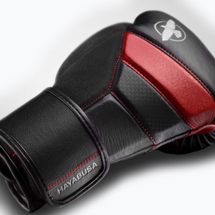 Boxerské rukavice Hayabusa T3 black/red 4