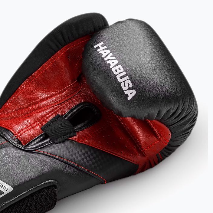 Boxerské rukavice Hayabusa T3 black/red 6