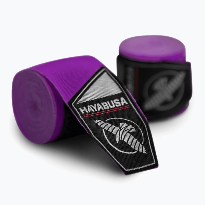 Boxerské bandáže Hayabusa Perfect Stretch Boxerské 450 cm purple