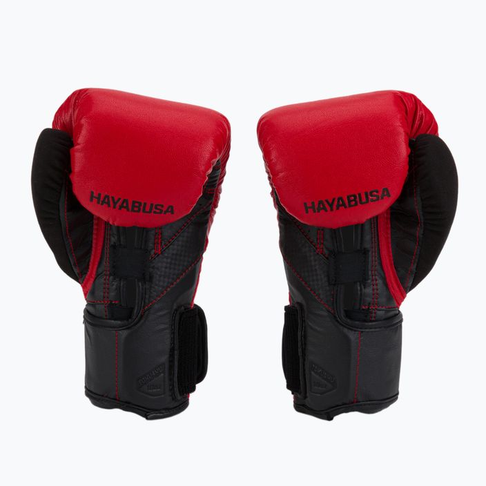 Hayabusa T3 červeno-čierne boxerské rukavice T310G 2