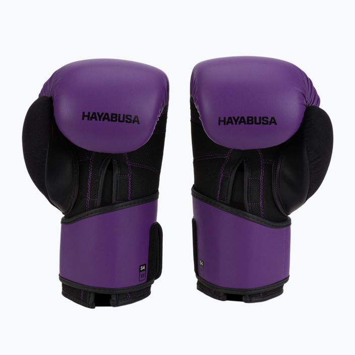 Hayabusa S4 fialovo-čierne boxerské rukavice S4BG 2