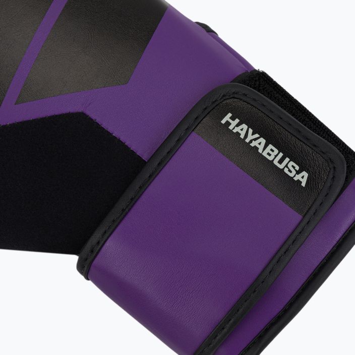 Hayabusa S4 fialovo-čierne boxerské rukavice S4BG 6