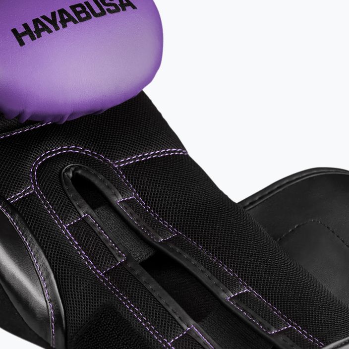 Hayabusa S4 fialovo-čierne boxerské rukavice S4BG 9