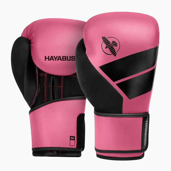 Hayabusa S4 ružovo-čierne boxerské rukavice S4BG 6