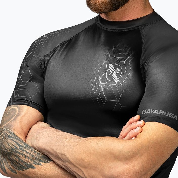 Pánske tričko Hayabusa Geo Rashguard Shortsleeve grey 3