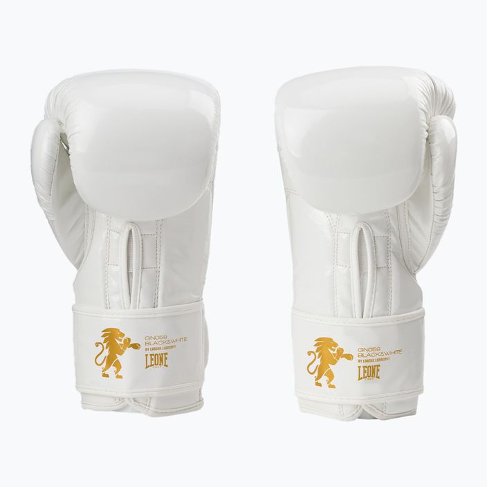 Leone 1947 Black&White biele boxerské rukavice GN059 2