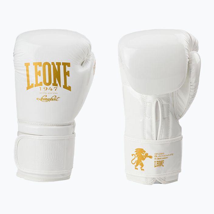 Leone 1947 Black&White biele boxerské rukavice GN059 3