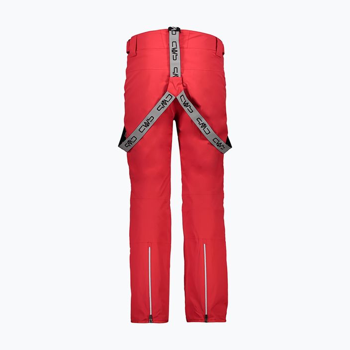CMP pánske lyžiarske nohavice červené 3W04467/C580 8