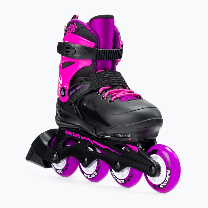 Detské kolieskové korčule Rollerblade Fury G black/pink 07067100 7Y9