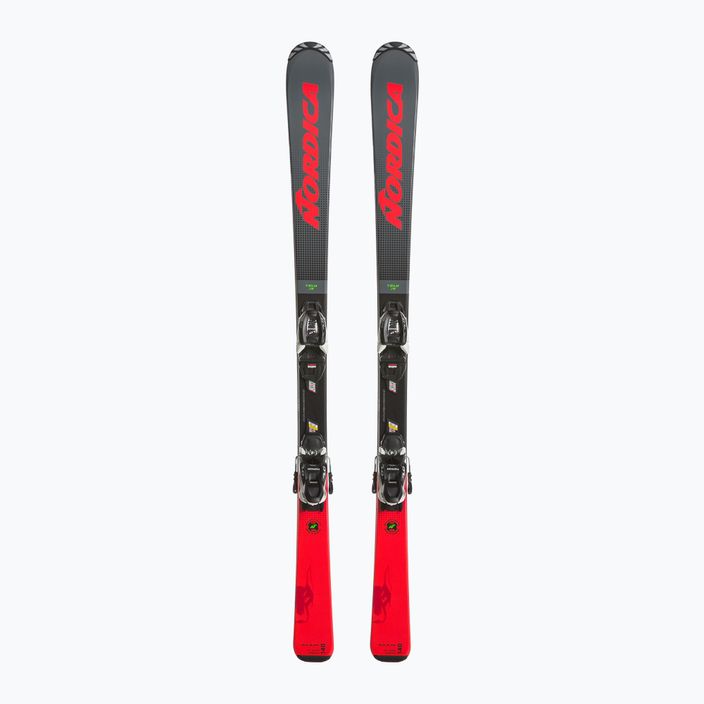 Detské zjazdové lyže Nordica Team J R + J7.0 FDT sivá/červená