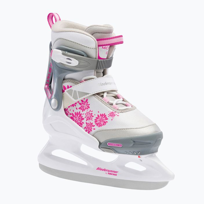 Detské korčule Bladerunner Micro Ice G bielo.ružové 8