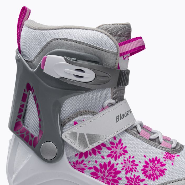 Detské korčule Bladerunner Micro Ice G bielo.ružové 6