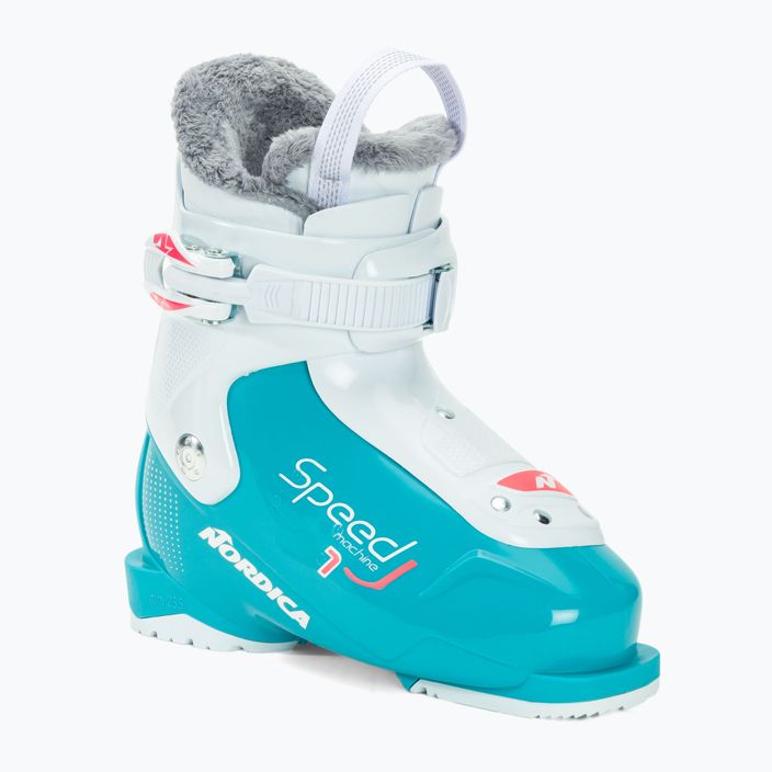 Detské lyžiarske topánky Nordica Speedmachine J1 light blue/white/pink