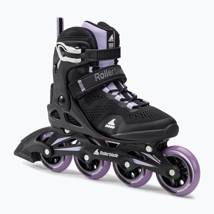 Dámske kolieskové korčule Rollerblade Macroblade 84 black and purple 07370900