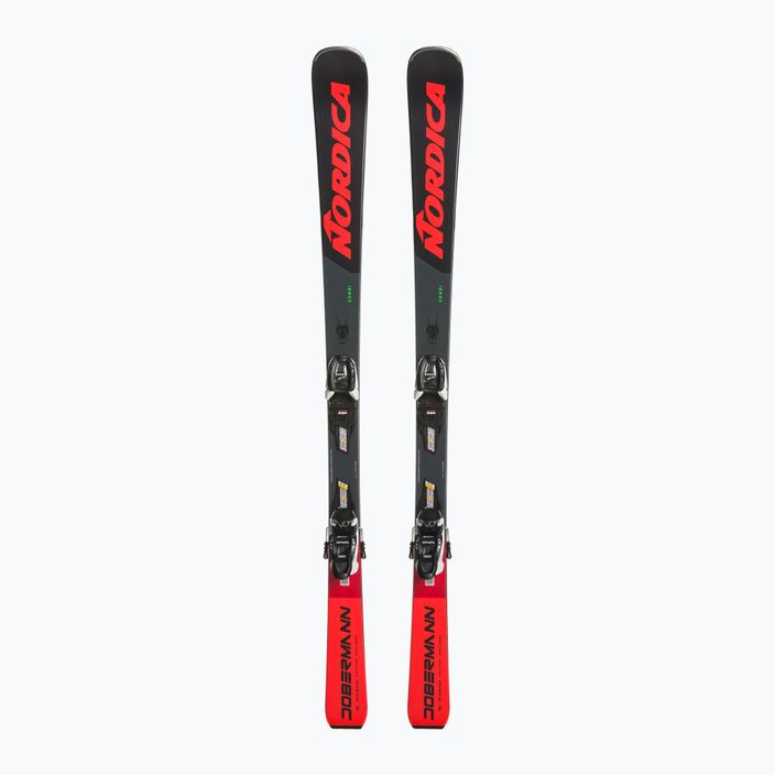 Detské zjazdové lyže Nordica Doberman Combi Pro S + J7.0 FDT black/red