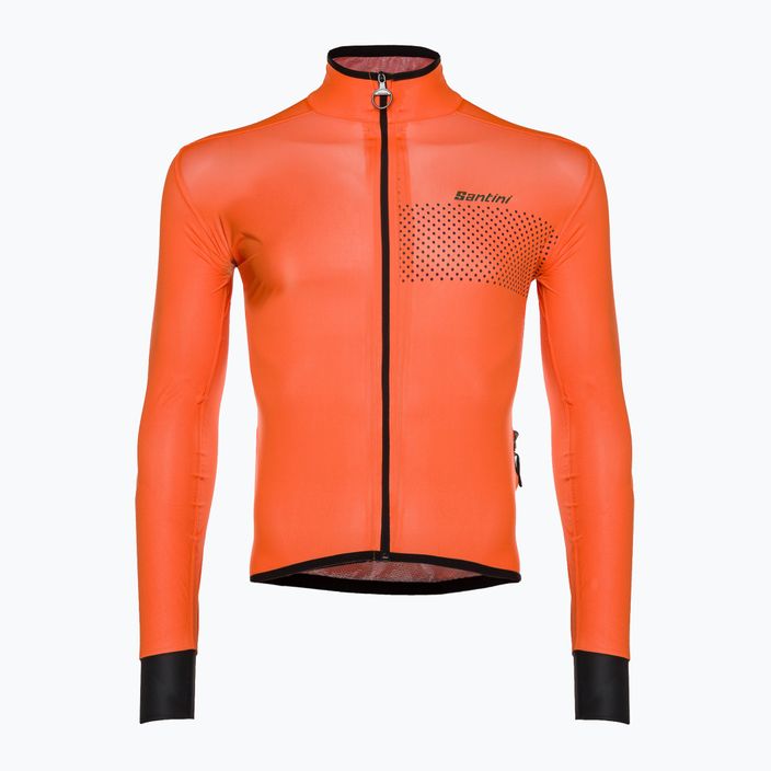 Pánska cyklistická bunda Santini Guard Nimbus oranžová 2W52275GUARDNIMB