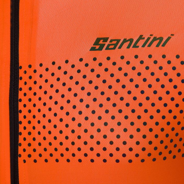 Pánska cyklistická bunda Santini Guard Nimbus oranžová 2W52275GUARDNIMB 3