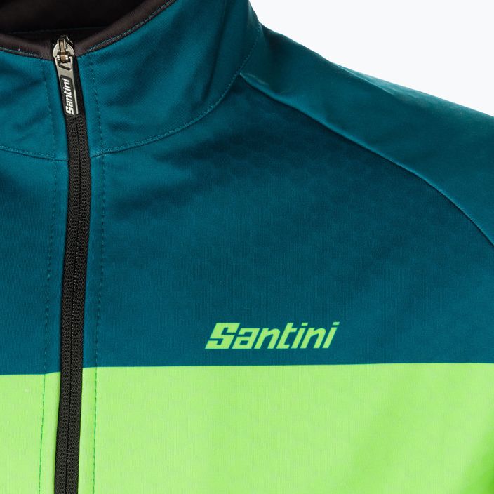 Santini Colore Zimná zelená cyklistická bunda 2W50775COLORBENGTE 3