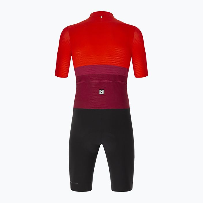 Santini Redux Istinto pánsky cyklistický oblek čierno-červený 2S769C3REDUXISTINES 2