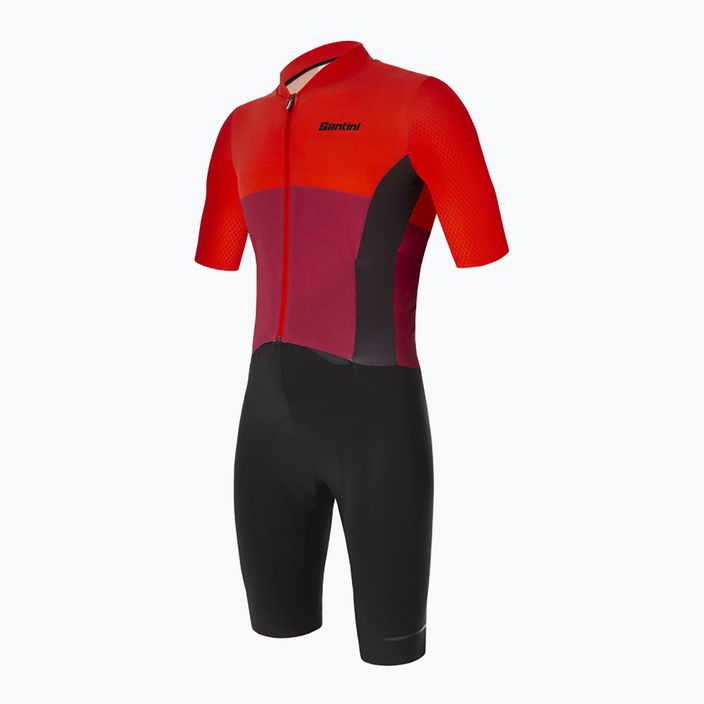 Santini Redux Istinto pánsky cyklistický oblek čierno-červený 2S769C3REDUXISTINES 3