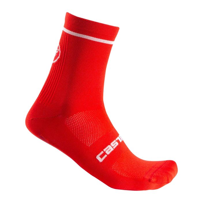Pánske cyklistické ponožky Castelli Entrata 13 red 2