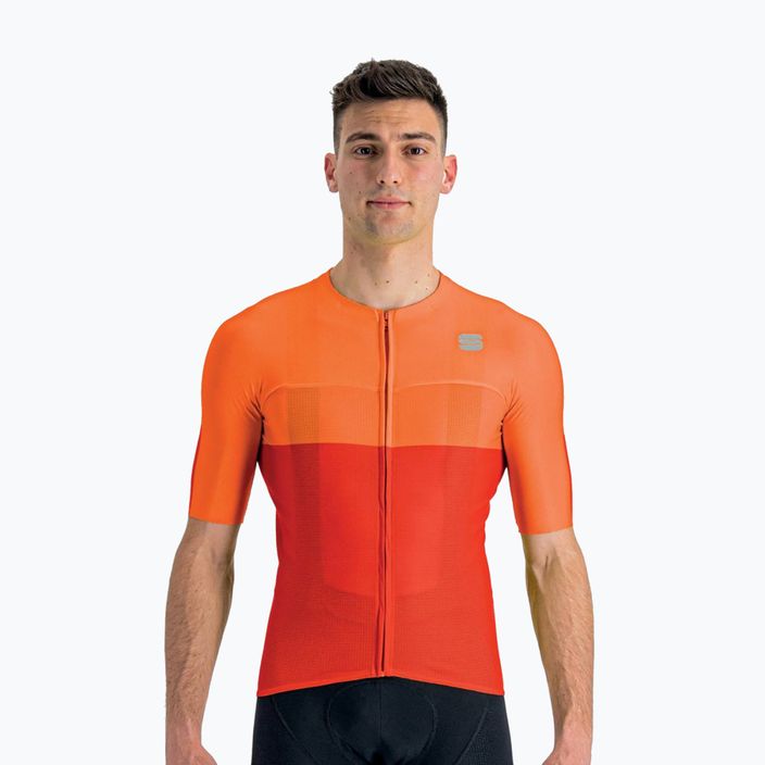 Pánsky cyklistický dres Sportful Light Pro oranžový 1122004.140