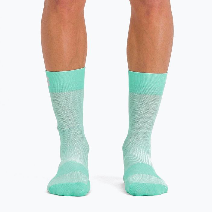 Dámske cyklistické ponožky Sportful Matchy green 1121053.307