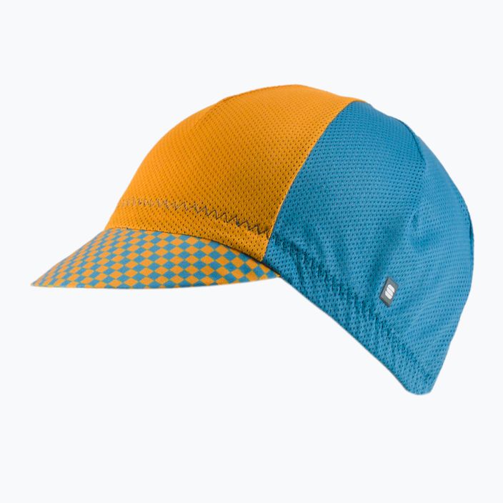 Sportful Checkmate Cyklistická čiapka pod prilbu oranžovo-modrá 1123038.464 6