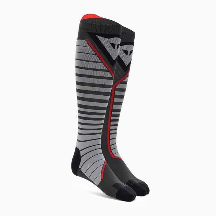 Lyžiarske ponožky Dainese Thermo Long black/red