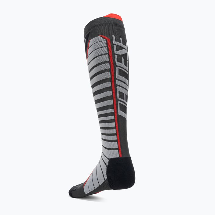 Lyžiarske ponožky Dainese Thermo Long black/red 2