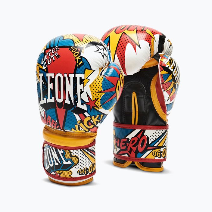 Farebné detské boxerské rukavice Leone Hero GN400J 9