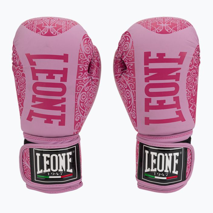 Ružové boxerské rukavice Leone Maori GN070