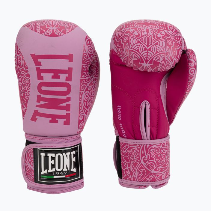 Ružové boxerské rukavice Leone Maori GN070 3