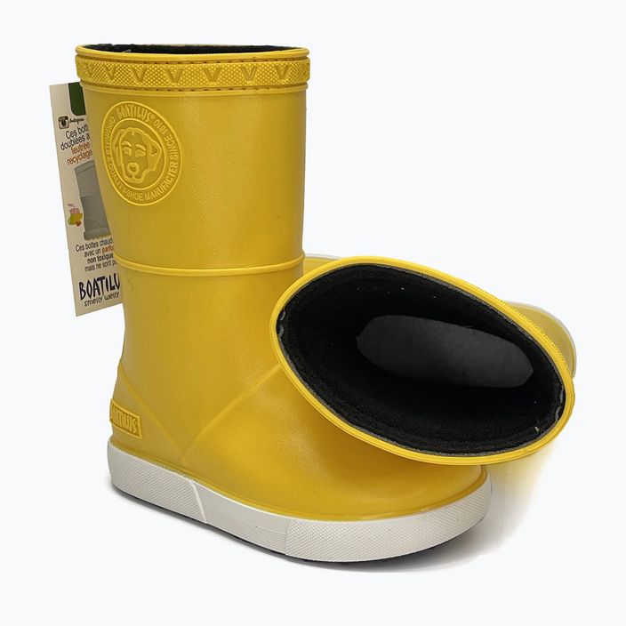 Gumáky junior BOATILUS juniorské wellingtons Penguy Worm Lining žlté 12