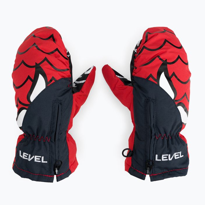 Detské lyžiarske rukavice Level Lucky Mitt červené 4146JM.20 3
