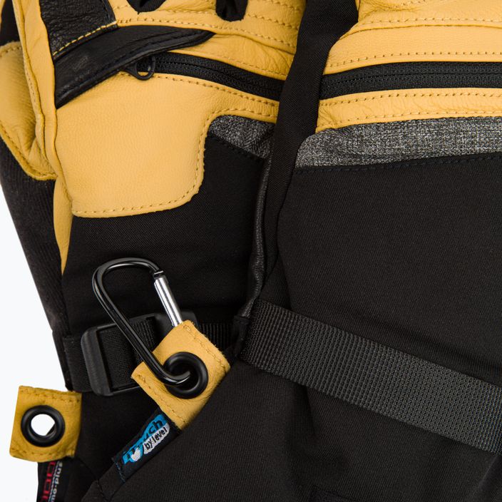 Pánske kožené snowboardové rukavice Level Ranger Yellow 2091 4