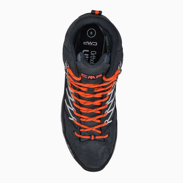 Pánske trekové topánky CMP Rigel Mid grey-orange 3Q12947 6