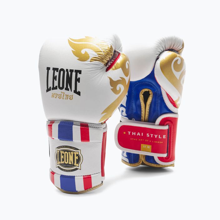 LEONE 1947 Thai Style boxerské rukavice biele GN114 5