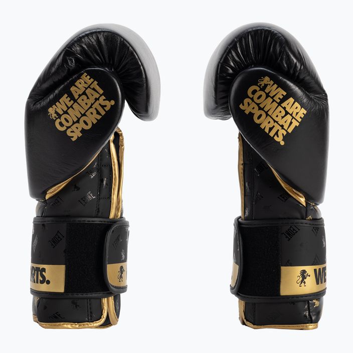 Čierno-zlaté boxerské rukavice Leone Dna GN220 4