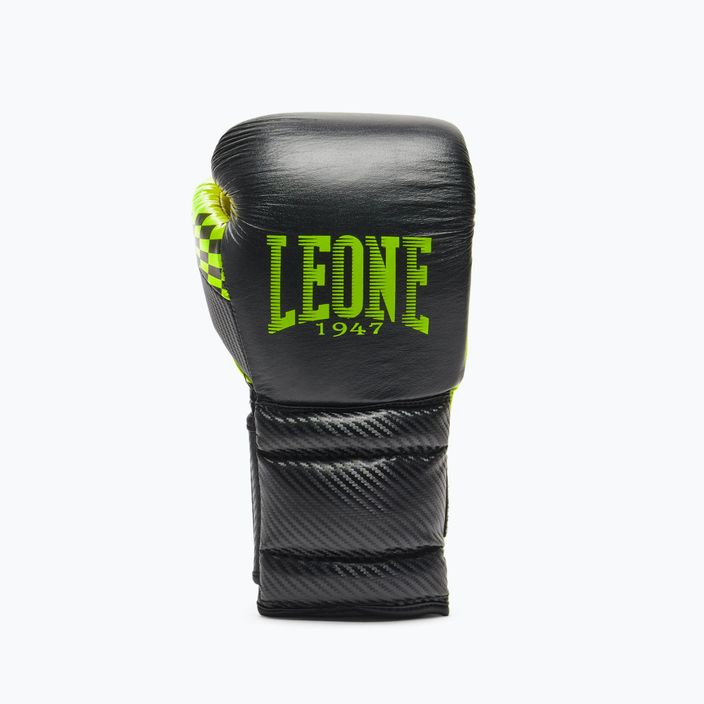 LEONE 1947 Carbon22 čierno-zelené boxerské rukavice GN222 8