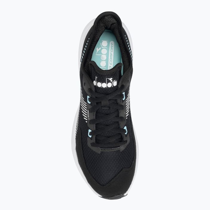 Dámska bežecká obuv Diadora Passo 3 black/white/aruba blue 6