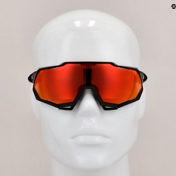 Cyklistické okuliare 100% Speedtrap soft tact black/red multilayer mirror 60012-00004 11