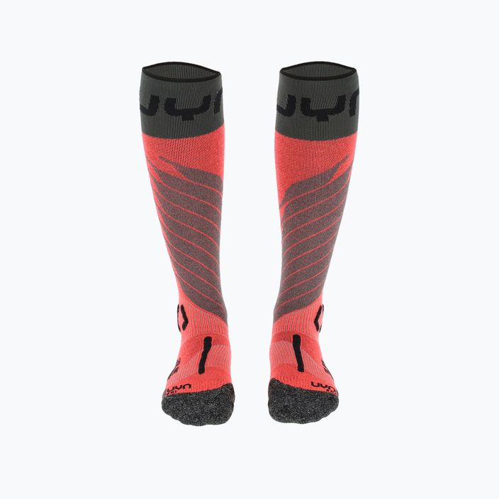 Dámske lyžiarske ponožky UYN Ski One Merino pink/black 6