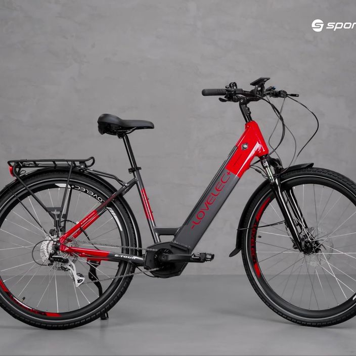 Elektrický bicykel LOVELEC Triago Low Step 16Ah sivo-červený B400358 7