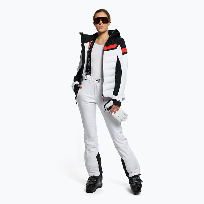 Dámske lyžiarske nohavice CMP biele 3W03106/88BG 2