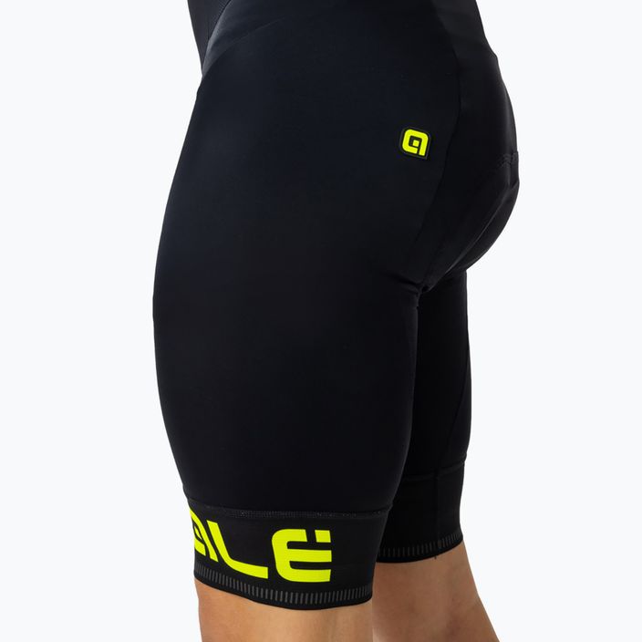 Pánske cyklistické šortky Alé Corsa Bibshort black/yellow L13654018 4