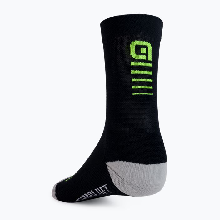 Cyklistické ponožky Alé Thermo Primaloft čierno-sivé L20066540 2